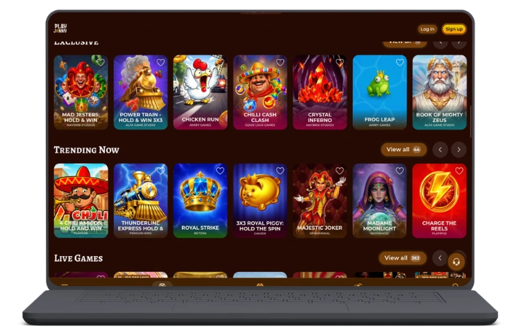 PlayJonny Casino site